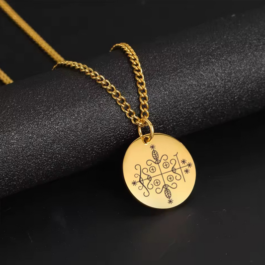 Gold Papa Legba Necklace