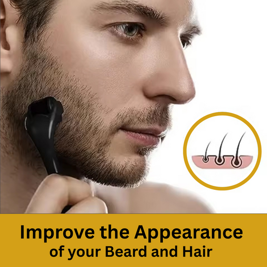 Derma Roller with 540 Micro Needles – For Skin, Hair & Beard Care