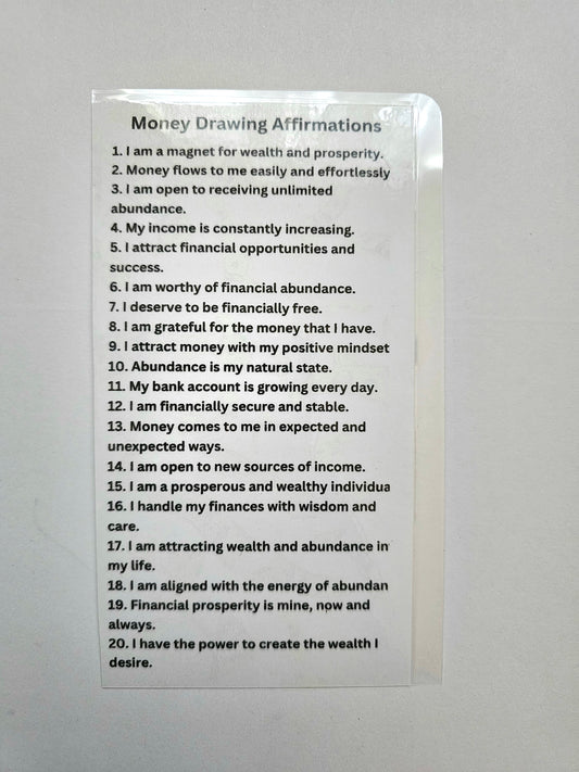 Money Drawing Affirmation Card