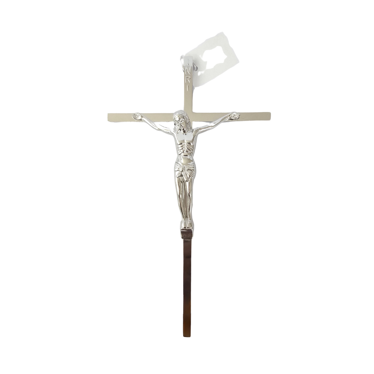 7-Inch Silver Jesus Metal Crucifix – Wall Hanging Christian Symbol