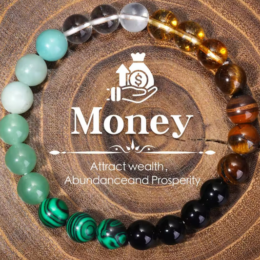 Money Drawing Bracelet – Natural Stones for Wealth & Abundance