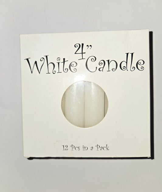 4" White Candle
