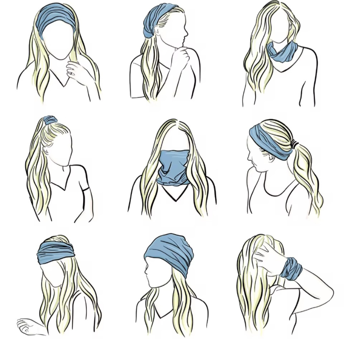Barbados Flag Neck Gaiter Bandana