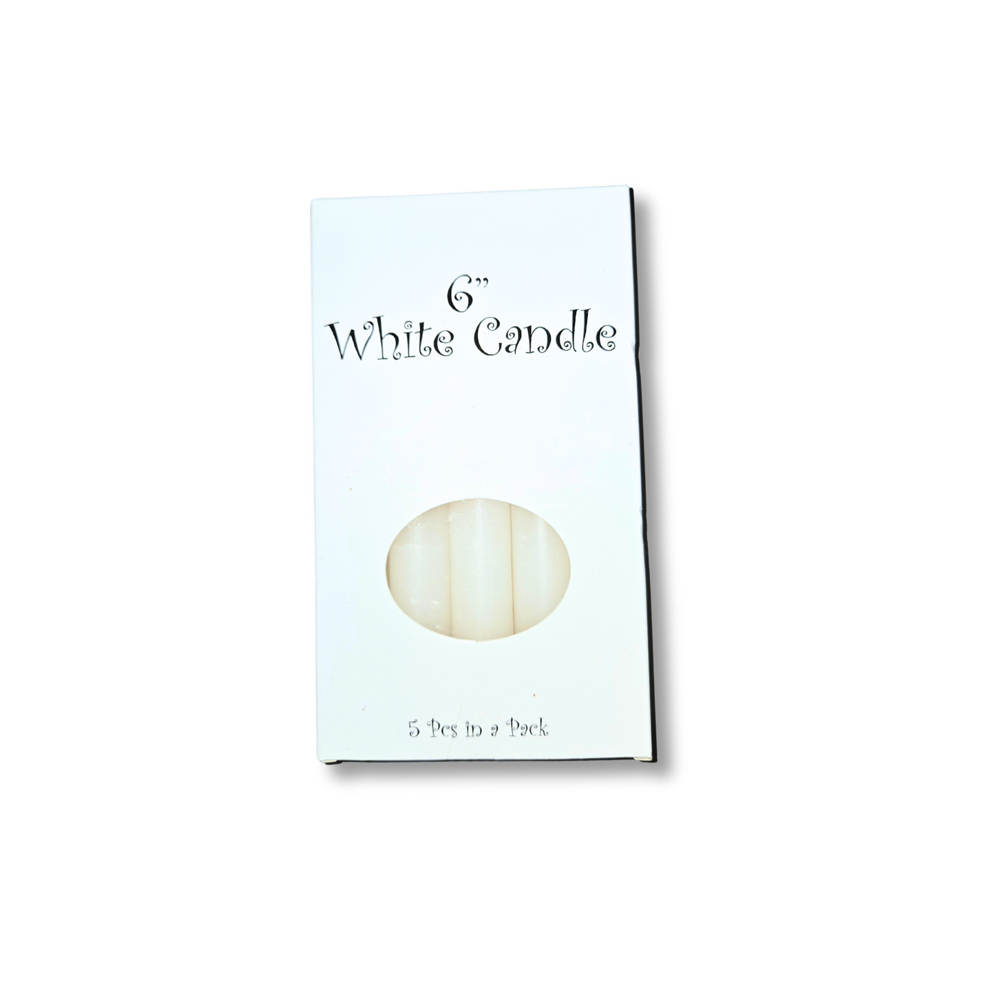 6" White Candle