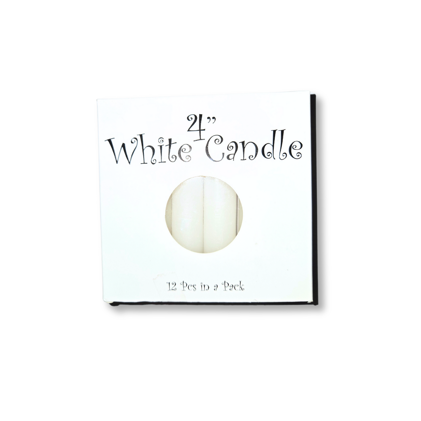4" White Candle