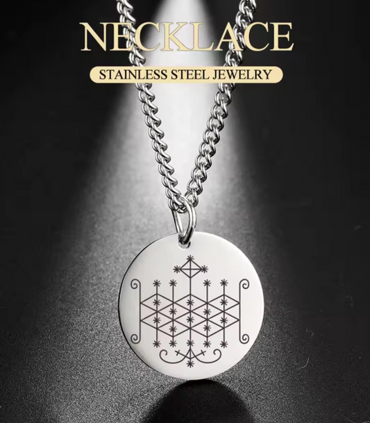 Silver Ogun | Ogoun Veve Necklace