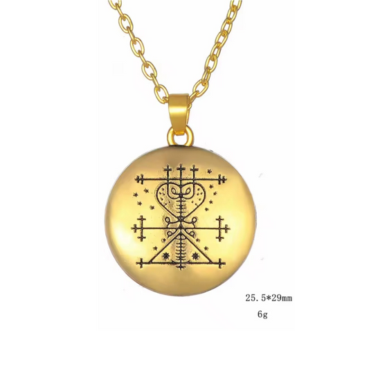 Gold Mama Brigitte Pendant Necklac