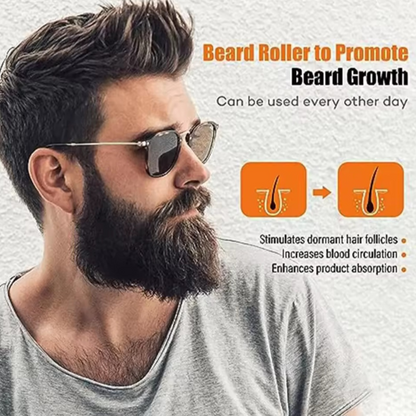 Derma Roller with 540 Micro Needles – For Skin, Hair & Beard Care