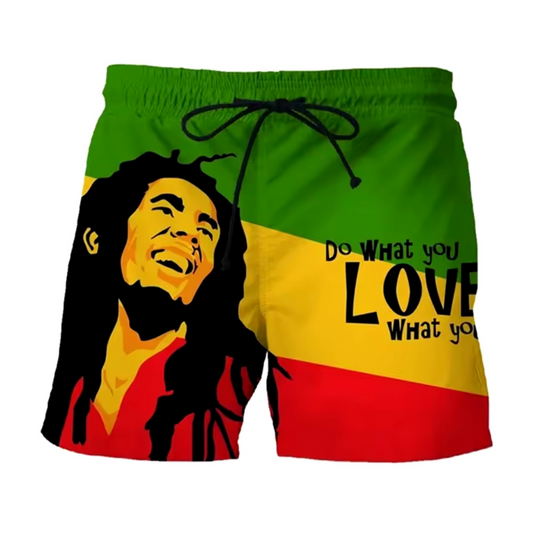 Bob Marley 3D Printed Shorts