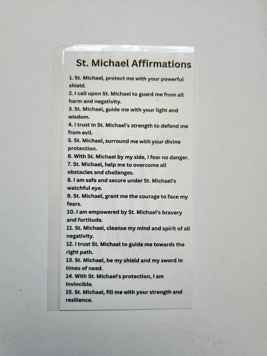 St. Michael Affirmation Card