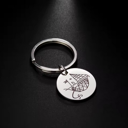 Agwe Veve Keychain