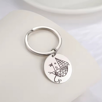 Agwe Veve Keychain