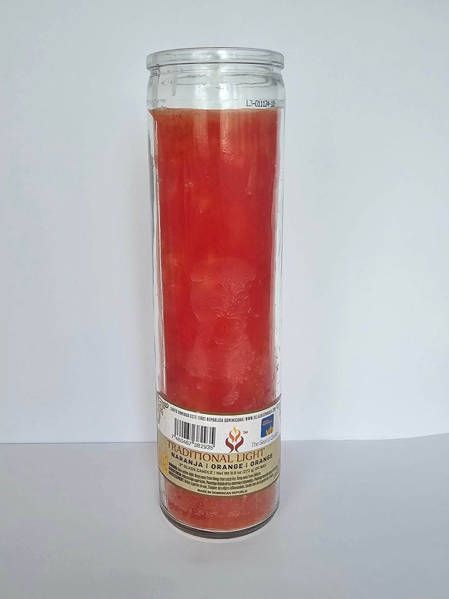 Orange Plain 7 Day Prayer Candle