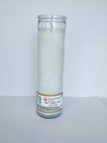 White Plain 7 Day Prayer Candle