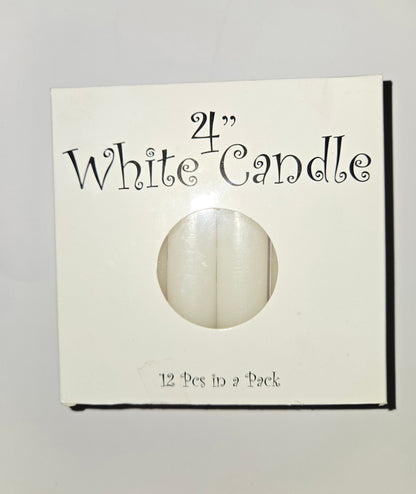 4" White Candle