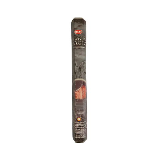 Hem Black Magic incense stick packaging on a white background