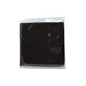 Black fabric Spiritual Mouchwa in a clear plastic bag on a white background