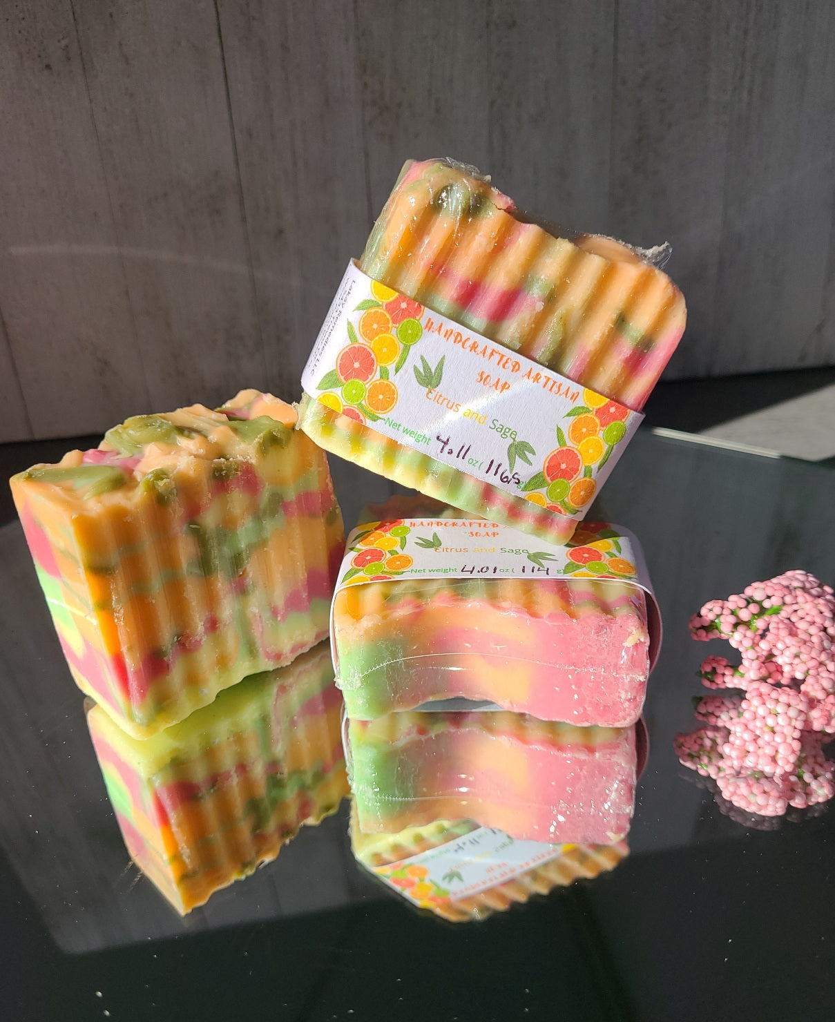 Citrus and Sage Essential Oil Natural Soap