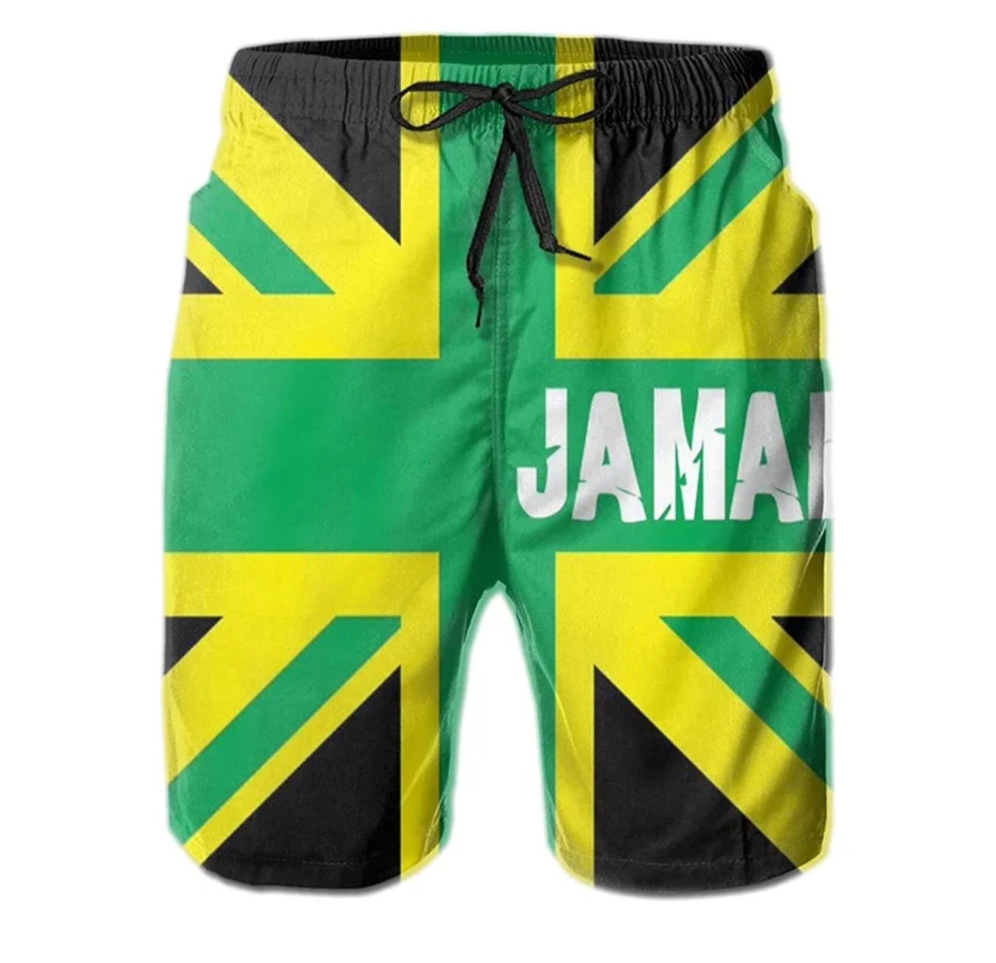 Jamaica 3D Printed Shorts with Jamaica Written 