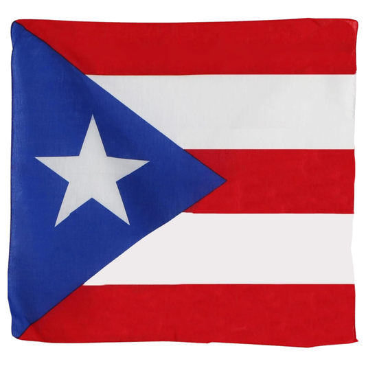 Flag with red, white, and blue colors and a star in the center on a white background