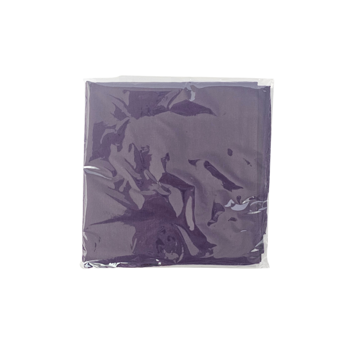 Purple fabric Spiritual Mouchwa in clear packaging on a white background