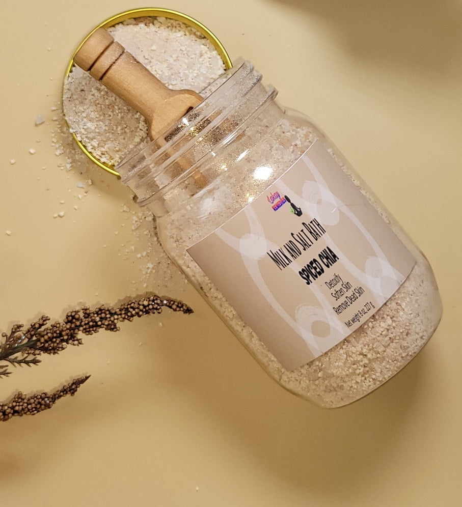 Spiced Chia Milk & Salt Bath