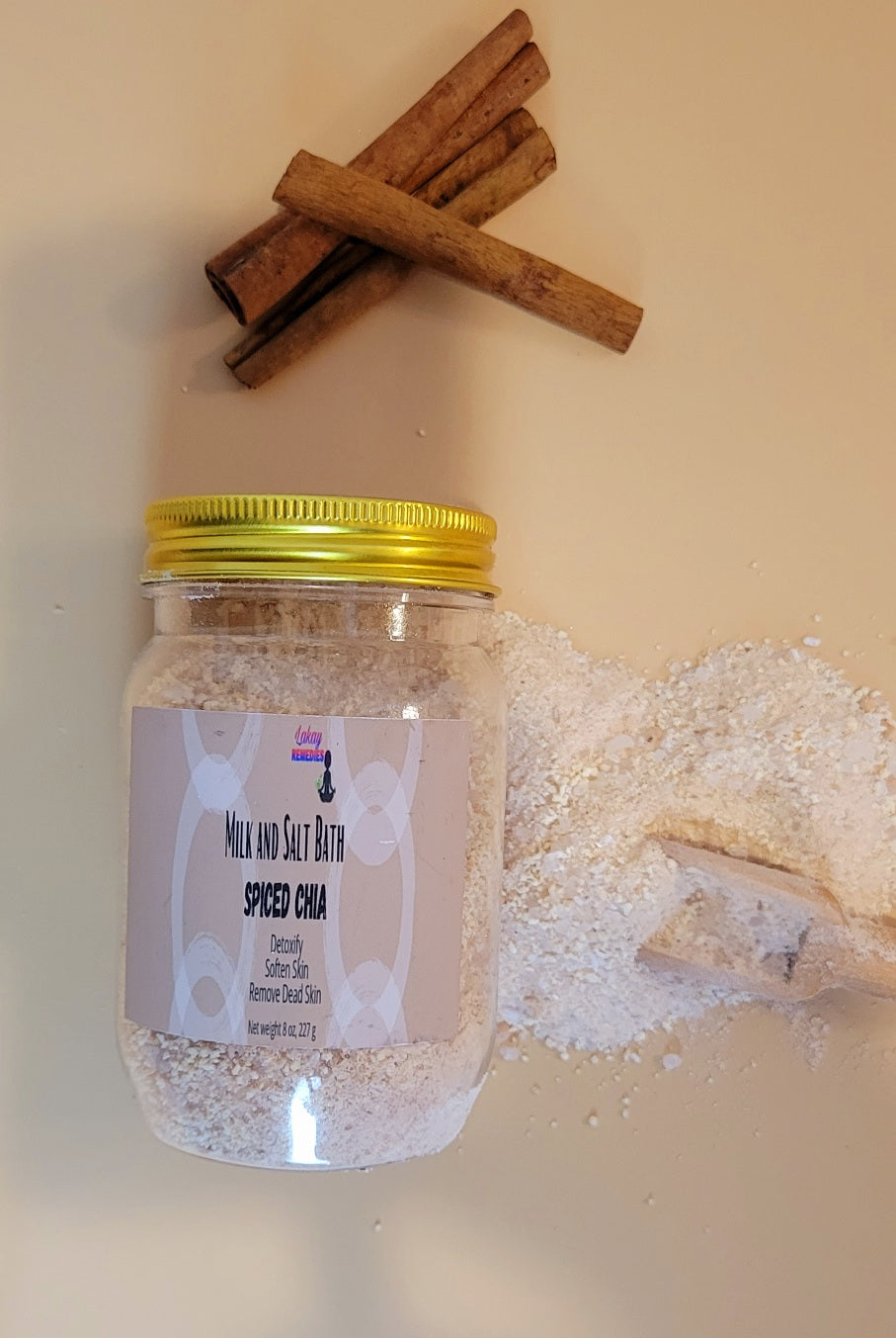 Spiced Chia Milk & Salt Bath