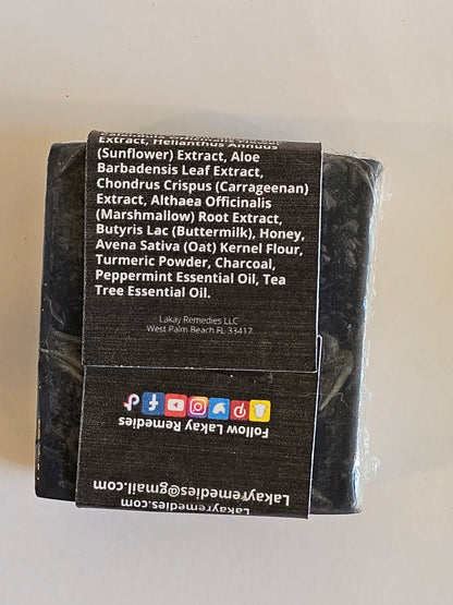 Peppermint & Tea Tree Activated Charcoal Soap