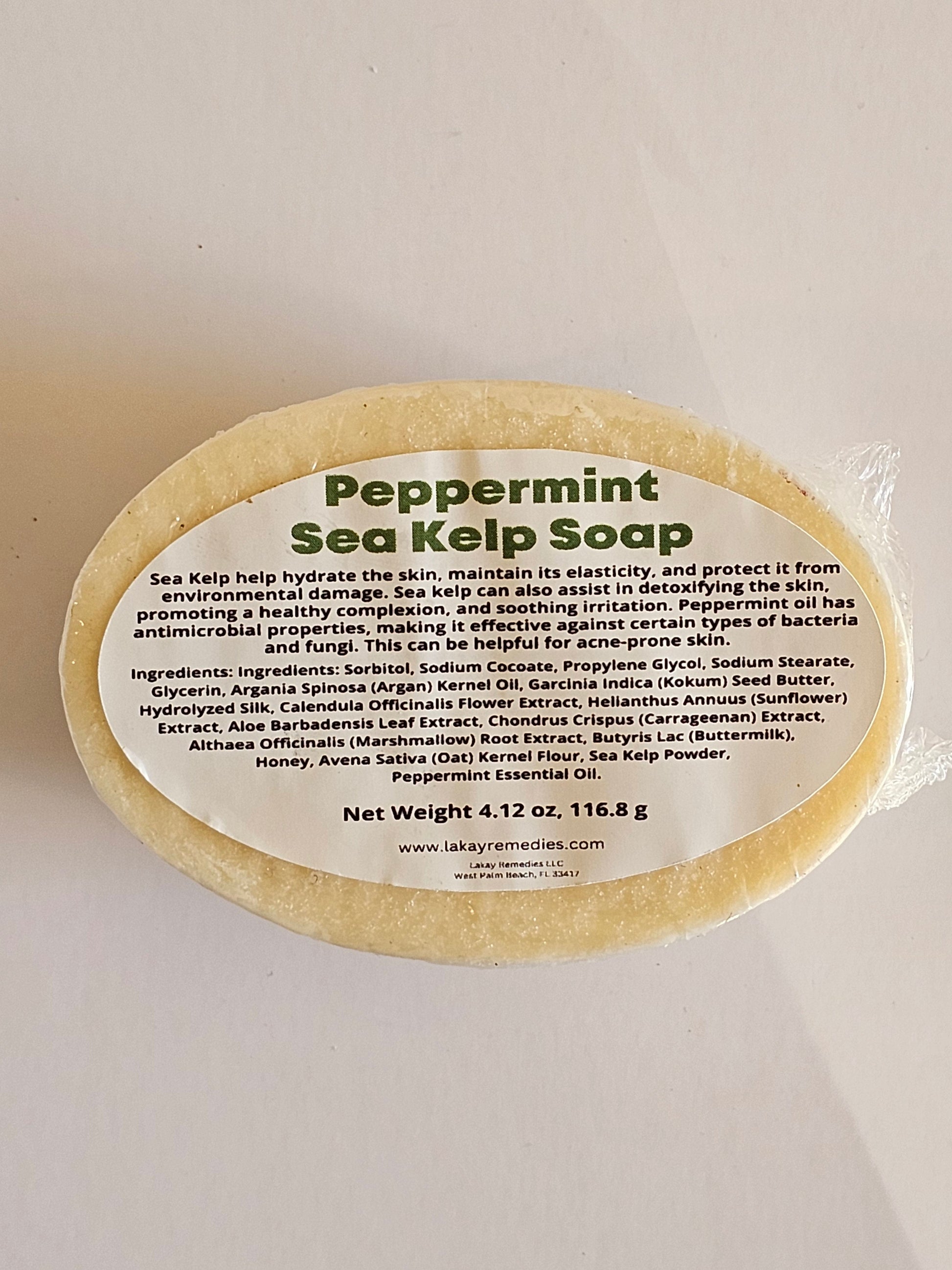 Peppermint Sea Kelp Massage Soap